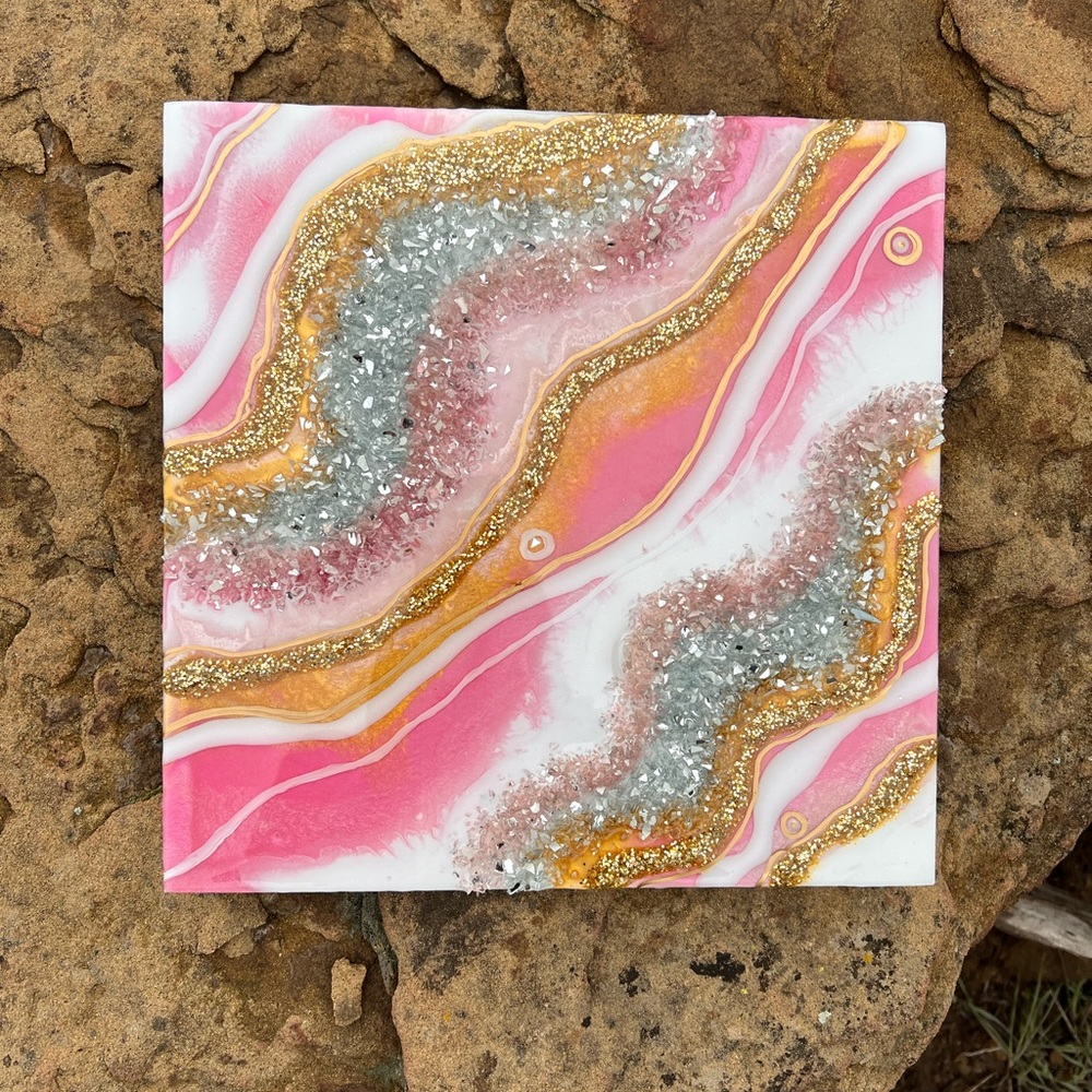 Original Resin Geode Artwork